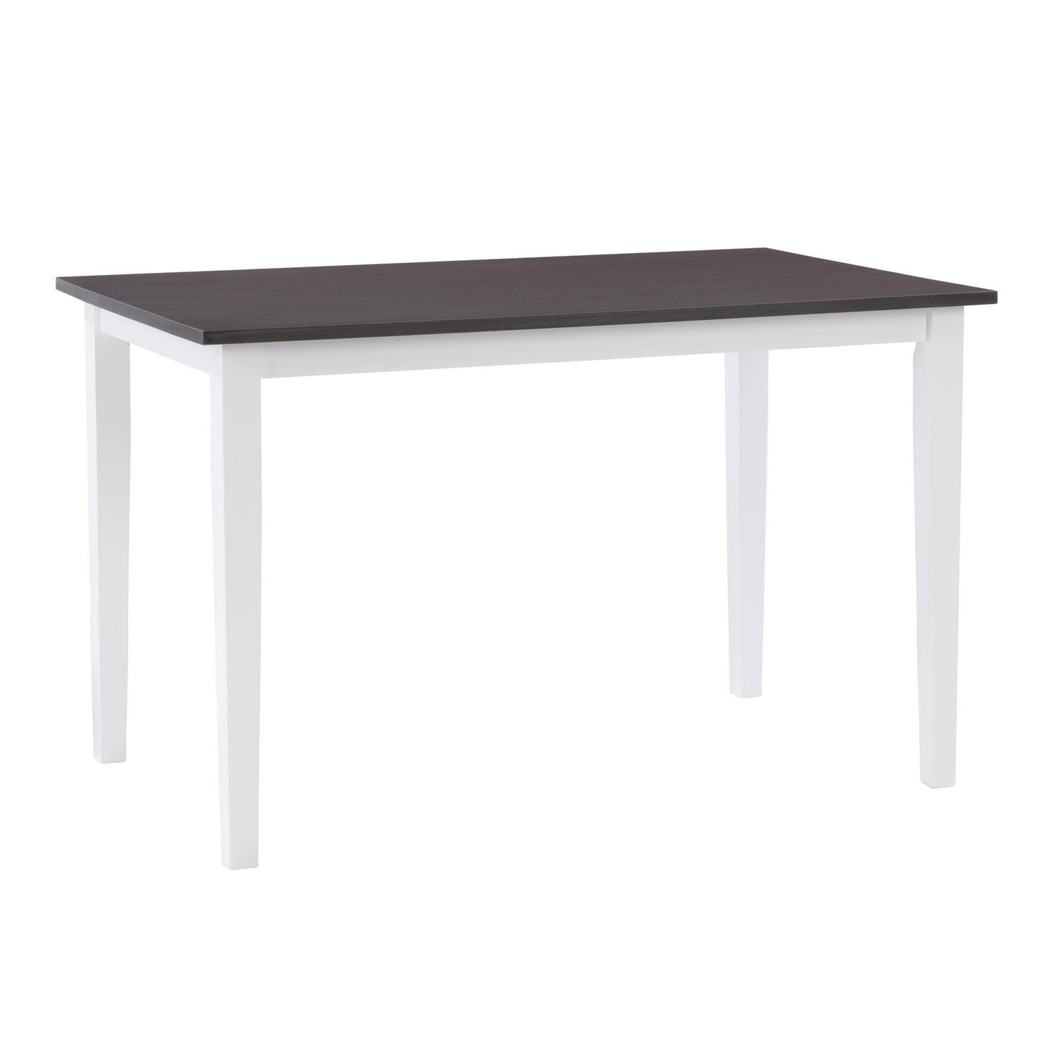 CorLiving Michigan Two Toned White-Grey Indoor Dining Table for 4 People