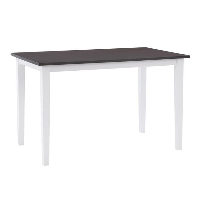 Table à manger d'intérieur bicolore blanc-gris CorLiving Michigan pour 4 personnes