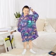 thumbnail image 6 of joogoo Wearable Blanket Hoodie for Magic Fish Ocean Castle Oversized Sherpa Hooded 3-14 YR M, 6 of 7