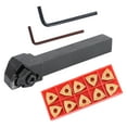 thumbnail image 1 of UPOUART Ensemble de 7 Pcs Outil de Filetage pour Tour Rouge pour Résistance aux Impacts et Utilisateurs, 1 of 5
