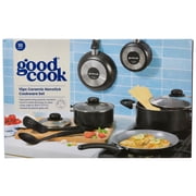 GoodCook Ceramic Nonstick, 10pc Set, Black