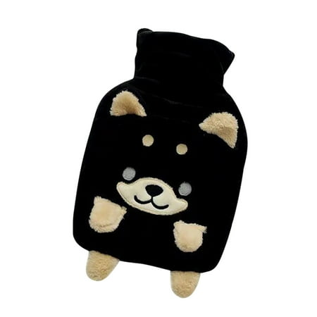 

Tool Hot Water Bottle With Cartoon Dog Plush Cover Portable Water Hand Warmer Home Garden Tools
