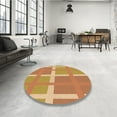 thumbnail image 3 of Ahgly Company Indoor Rectangle Patterned Cantaloupe Orange Area Rugs, 8' x 10', 3 of 6