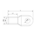 thumbnail image 5 of 10x terminales de cable tubulares, terminales de cable engastados expuestos, sección transversal 16 mm² I Uso como terminales de cable de anillo, terminales de cable y conectores de cable I Diámetro M8 esquí esquí Gafas de esquí, 5 of 5