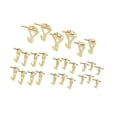 thumbnail image 4 of Kit para colgar cuadros Colgadores para marcos de cuadros Soluciones para colgar Colgadores para el hogar Oro, 4 of 9