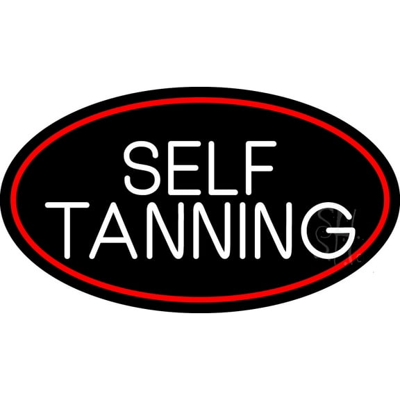 Self Tanning LED Neon Sign 20 x 37 - inches, Black Square Cut Acrylic Backing, with Dimmer - Bright and Premium built indoor LED Neon Sign for Defence Force.