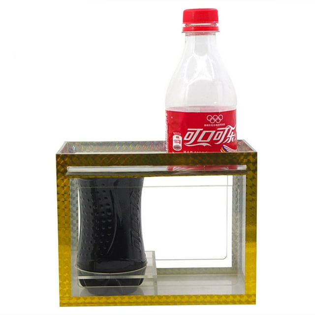 Truco mágico: la botella de Coca-Cola se divide y se mueve por turnos y desaparece