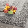 thumbnail image 2 of Safavieh Shadow Box Shag Collection SG454-8080 Grey Square Area Rug (4' Square), 2 of 4