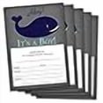 thumbnail image 2 of Nautical Fill in Whale Boy Baby Shower Invitations, 2 of 4