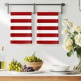 thumbnail image 2 of Red Stripes Microfiber Kitchen Towel, Simple Red White Texture Soft Absorbent Dish Towels, Quick Drying Washable Dishcloths for Kitchen Cleaning, Drying Dishes, 18x28 Inches, 2 of 9