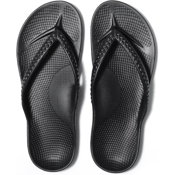 FootRelief Women's Supportive Thong Sandals, Comfortable Beach Slides for Foot Wellness