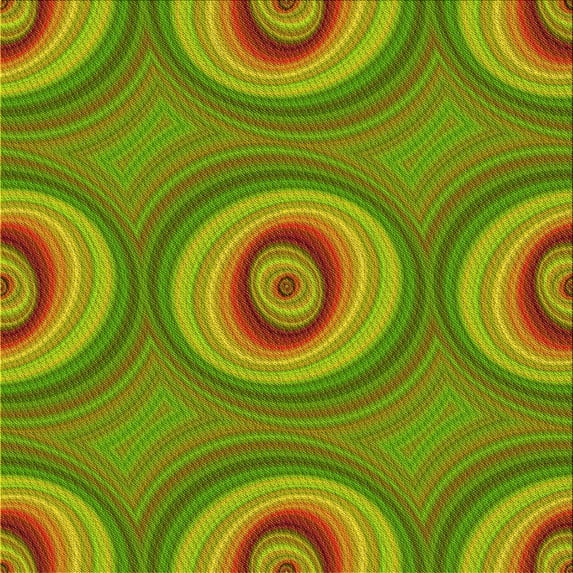Ahgly Company Indoor Square Patterned Pistachio Green Area Rugs, 4' Square