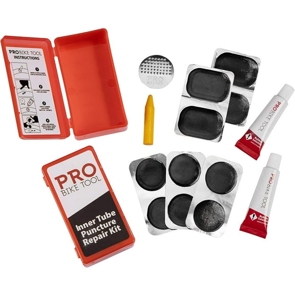 PRO BIKE TOOL Glueless Bike Tire Puncture Repair Patch Kits - Set of 2