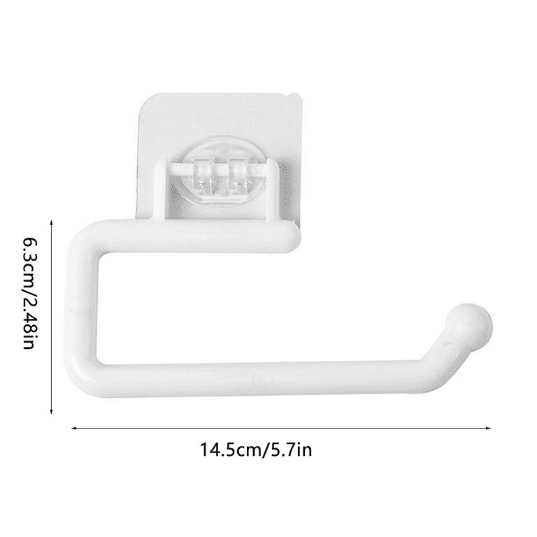 ROBOT-GXG Self Adhesive Paper Towel Holder - 11inch Paper Towel Holder  Under Cabinet Tissue Storage Rack Plastic Paper Roll Holder Wall Mounted  Adjustable Towel Hanger for Kitchen Bathroom Gray 