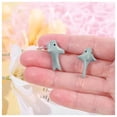 thumbnail image 3 of Aretes Modernos Resistentes VentDepot EarringWhale01 3Pzas Gris silicona, 3 of 4