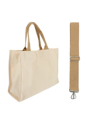 DIY Blank Canvas Tote Bag Purse Shopper Shopping Shoulder Bags