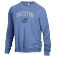 thumbnail image 2 of Men's Alternative Apparel Heathered Blue Southern Connecticut Owls The Champ Raglan Pullover Sweatshirt, 2 of 3