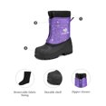 thumbnail image 2 of Dream Pairs Boys Girls Kids Warm Waterproof Snow Boots Winter Outdoor Snow Boots KSTAR PURPLE/MULTI Size 13, 2 of 5