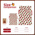 thumbnail image 3 of Rocae Hand Drawn Strawberry for Christmas Drawstring Linen Gift Bag with Drawstrings Treat Bag Goody Present Bags for Christmas Party Favor-Medium, 3 of 9