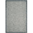 thumbnail image 3 of SAFAVIEH Abstract Clive Bordered Wool Area Rug, Navy/Ivory, 6' x 9', 3 of 9