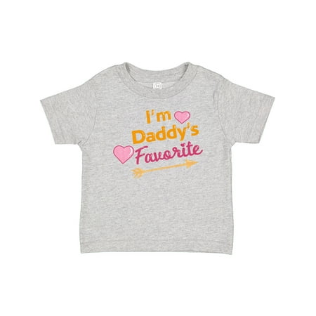 

Inktastic I m Daddy s Favorite with Arrow and Hearts in Pink Gift Baby Boy or Baby Girl T-Shirt