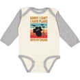 thumbnail image 3 of Inktastic Drummer Funny Retro Plans With My Drums Boys or Girls Long Sleeve Baby Bodysuit, 3 of 5
