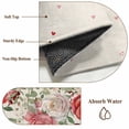 thumbnail image 6 of 5'x7' Area Rugs for Living Room Bedroom, Pink Valentine's Day Washable Rug Carpet Runner Indoor Outdoor, Romantic Roses Weeping Watercolor Rustic Non Slip Floor Mats Area Rug for Kitchen, Nursery, 6 of 8