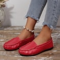 thumbnail image 5 of Crunowin Women's Soft Sole Casual Flats, Soft Sole Covered-Toe Spring/Summer Versatile Everyday Comfort Shoes Red, 5 of 9