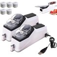 thumbnail image 1 of Besyner Sharp Pro,USB Electric Knife Sharpener, Professional Electric Knife Sharpeners for Kitchen Knives,Double Sided Knife Sharpener, 5s Quick Sharpening,Stable Non-Slip Base (C,2pcs), 1 of 10