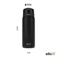 thumbnail image 4 of Bouteille d'eau Ello 18 oz Flip & Fill en acier inoxydable noir, 4 of 7