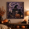 thumbnail image 3 of Halloween Witch Hat Black Cat 3D Pearl Diamond Painting Kit, DIY Special Shaped Diamond Art Canvas, Gothic Pumpkin Diamond Painting for Home Wall Decoration 25x25cm, 3 of 4