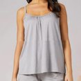thumbnail image 3 of Fanxing Womens Camisoles with Built in Bras Camisole Tank Tops Spaghetti Strap Tank Tops Gray,XXXL, 3 of 7