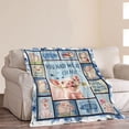 thumbnail image 2 of Pig Blanket Cute Pigs Decor Throw Blankets Cozy Fleece Flannel Blanket Plush Lightweight Bedding Blanket Pig Gifts Stuff for Kids Boys Girls Teens Men Women for Couch Sofa Bed 50"X60", 2 of 6