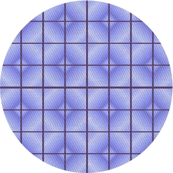 Ahgly Company Indoor Square Patterned Jeans Blue Area Rugs, 3' Square