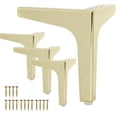thumbnail image 1 of Patas de Muebles La Vane 10 cm Doradas Juego de 4 de Metal, 1 of 7
