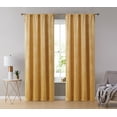 thumbnail image 2 of THD Maria Premium Soft Velvet Back Tab Rod Pocket Window Treatment Curtains for Bedroom & Living Room - Set of 2, 2 of 7