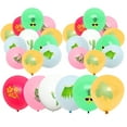 thumbnail image 4 of KAKOWELY Juego de 30 globos de látex para fiesta hawaiana, decoración con diseño hawaiano, accesorios para fiesta de cumpleaños, estilo mixto, 4 of 5