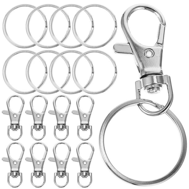 1 Set Swivel Lanyard Snap Hooks Swivel Eye Bolt Snap Hook Keychain Hooks  and Key Rings