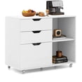 thumbnail image 1 of Harmijoy Mobile File Cabinet, 3-Drawer Lateral Filing Cabinet Fits Files Letter, A4, Legal Size, Rolling Printer Stand with Open Adjustable Storage Shelf, 1 of 8
