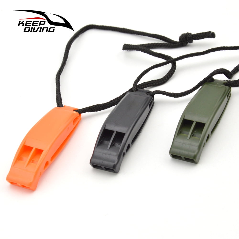 Survival Safety Mirror Whistle Signal SOS Emergency Water Sports Scuba Diving 