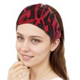 thumbnail image 4 of Unique Bargains 1 Pc Headband Flowers Lace Wide Hairband for Women Red, 4 of 5