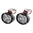 thumbnail image 3 of Faro de luz de motocicleta shamjiam Paquete de 2 DC 9V-85V 6000K 6 LED, 3 of 8