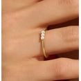 thumbnail image 3 of vylahjewellery Delicate August Born Birthstone Wedding Gift Ring Three Stone Round Cut Moissanite Diamond Ring Wonderful Engagement Ring for Woman 14K Yellow Gold Anniversary Ring, 3 of 5