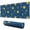 Blue Sun Moon, variant on Long Mouse Pads for Desk,Blue Sun Moon Star Pattern Desk Mats on Top Of Desks, Desk Mouse Pad Extra Large with 3mm Non-Slip Base and Stitched Edge for Gaming,Office,Work,Home 31.5"x11.8"
