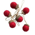 thumbnail image 4 of 6 uds adornos navideños de bellota decoración de de Navidad decoración decorativa de bellota para de Navidad para celebración de festivale rojo, 4 of 8