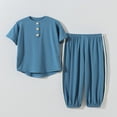 thumbnail image 4 of WELOIJEVBE Boys Summer Clothes Casual Summer Active Short Sleeve Performance Tops and Shorts for Boy Clothes Boys 6-9 Months, 4 of 4