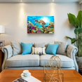 thumbnail image 2 of Hieng Large Wall Decor For Living Room Inspiration Canvas Wall Art For Bedroom Room Kitchen Wall Decoration Abstract Leaves Wall Paintings Artworks Office Wall Pictures （Only canvas）, 2 of 6