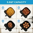 thumbnail image 4 of Midea 5.5 Qt Air fryer with Heat Express Technology, 9-in-1 Programs, MAD50109APK, New, 4 of 11