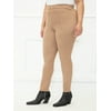 ELOQUII Elements Women's Plus Size Faux Suede Leggings