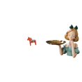 thumbnail image 1 of Figura De Caballo Dalecarlian Sueco Y Estatua De Princesa De Resina Con Bandeja Para Llaves. Adorno Coleccionable De Arte Moderno Para La Decoración Del Hogar, Sala De Estar Y Almacenamiento., 1 of 8